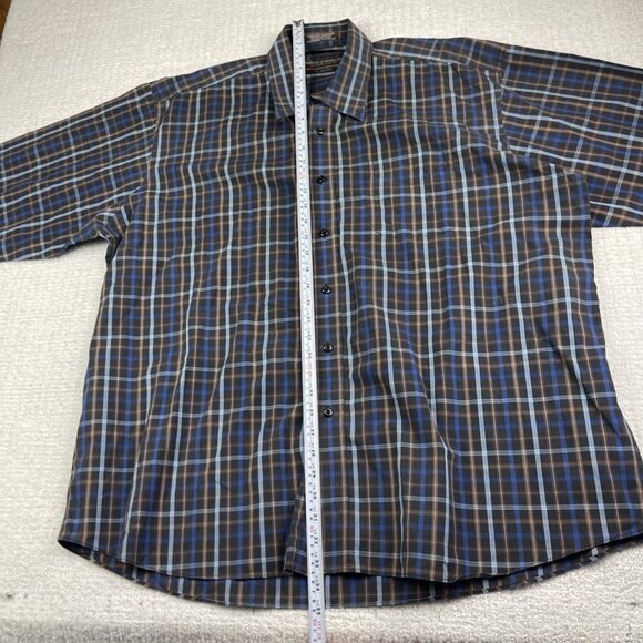 Lot of x2 Forsyth of Canada Dress Shirts Wrinkle Free Lined / Plaid Men Sz 2XL - Picture 8 of 16